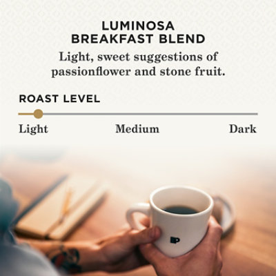 Peet's Luminosa Breakfast Blend Light Roast Ground Coffee Bag - 10.5 Oz - Image 3