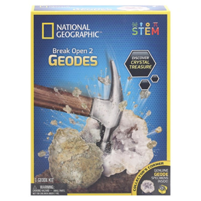 Nat Geo Break Geodes Kit - Each - Image 2