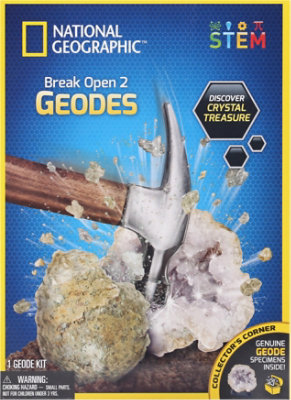 Nat Geo Break Geodes Kit - Each - Image 1