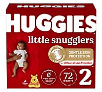 Huggies Litl Snuglr Diaper Giga Jrpk Sz2 - 72 CT