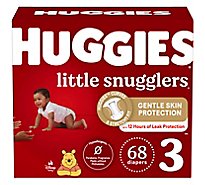 Huggies Little Snuggler Size 3 Diaper Giga Jr Pack - 68 Count