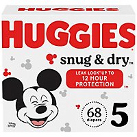 Huggies Snug & Dry Diaper Giga Jr Pk Sz5 - 68 CT - Image 1