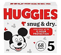 Huggies Snug & Dry Diaper Giga Jr Pk Sz5 - 68 CT