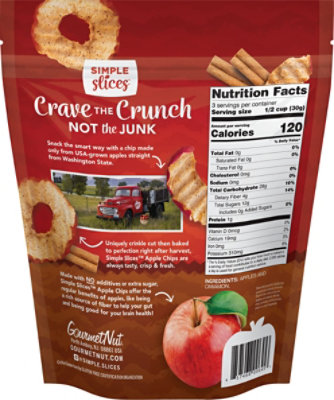 Simple Slices Cinnamon Red Apple Chips - 3.5 OZ - Image 5