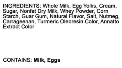 Vollemans Dairy Eggnog Quart - 32 FZ - Image 3