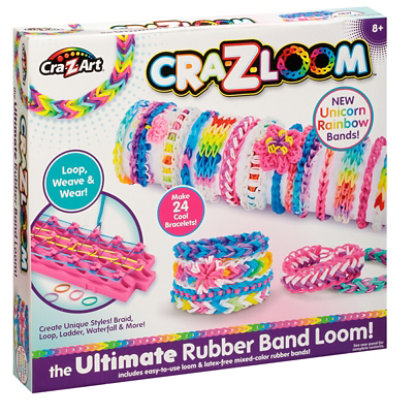 4 Pack Cra-Z-Art Cra-Z-Loom Rubber Band Loom Kit-Unicorn And Neon  Assortment 191284 - GettyCrafts