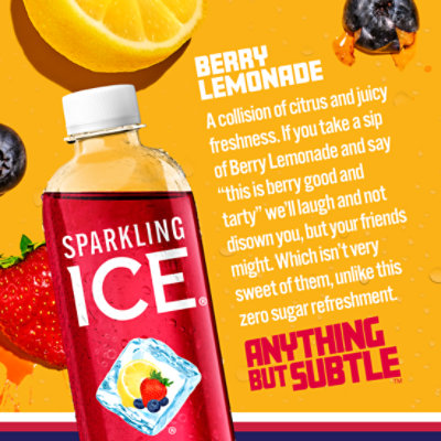 Sparkling Ice Berry Lemonade Sparkling Water - 17 Fl. Oz. - Image 2