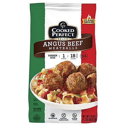 Cooked Perfect Angus Beef Meatballs - 18 Oz - Image 3
