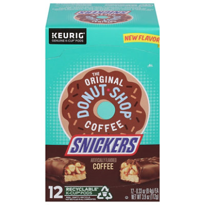 The Original Donut Shop Snickers Flavored Coffee Keurig Single