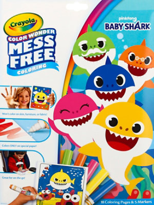 Color Wonder Coloring Pad & Markers Baby Sharks Big Show - EA - Image 2