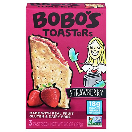 Bobos Oat Bars Toaster Pastry Strawberry - 6.6 OZ - Image 3
