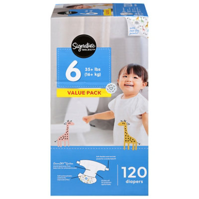 Signature Care Diapers Economy Stage 6 Value Pk - 120 CT
