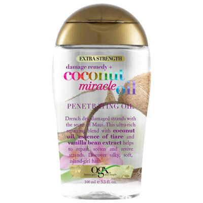 OGX Extra Strength Damage Remedy + Coconut Miracle Oil Penetrating Oil - 3.3 Fl. Oz. - Image 3