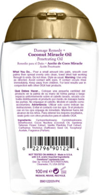 OGX Extra Strength Damage Remedy + Coconut Miracle Oil Penetrating Oil - 3.3 Fl. Oz. - Image 4