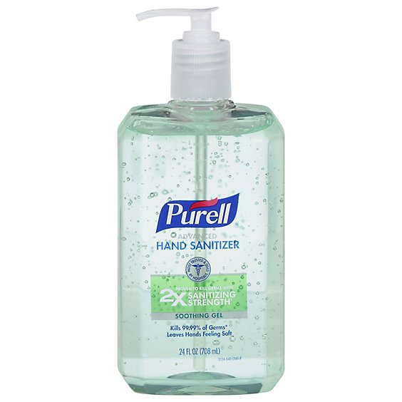 Purell Advanced Soothing Gel Hand Sanitizer Pump Bottle - EA