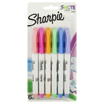 Sharpie S Note Pastel Markers - 6 CT - Image 3