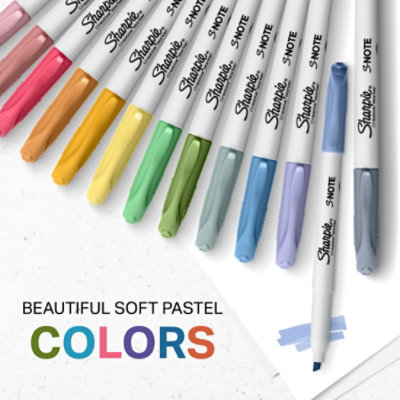 Sharpie S Note Pastel Markers - 6 CT - Image 5