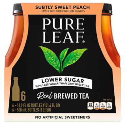 Lipton Pure Leaf Subtly Swt Peach - 6-16.9 FZ - Tom Thumb