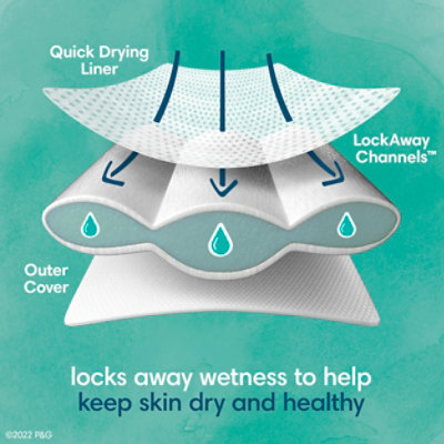 Pampers Pure Protection Size 6 Diapers Super Pack - 42 Count - Image 5