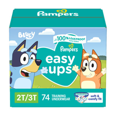 Pampers Easy Ups Boy Sz 2-3t Super Pack - 74 CT - Image 1