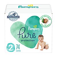 Pampers Pure Sz 2 Diapers Super Pack - 74 CT - Image 2