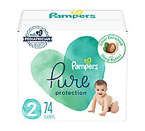 Pampers Pure Sz 2 Diapers Super Pack - 74 CT