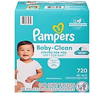 Pampers Comp Clean Unscnted Baby Wipes - 720 CT