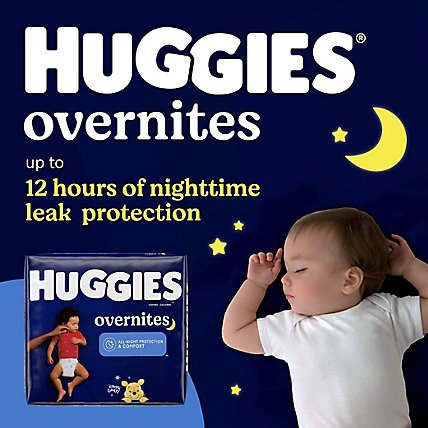 Huggies Overnite Giga Pack Diapers Sz 5 - 44 CT - Image 3