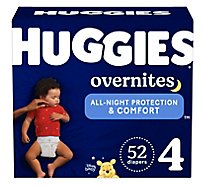 Huggies Overnite Giga Pack Diapers - 52 CT