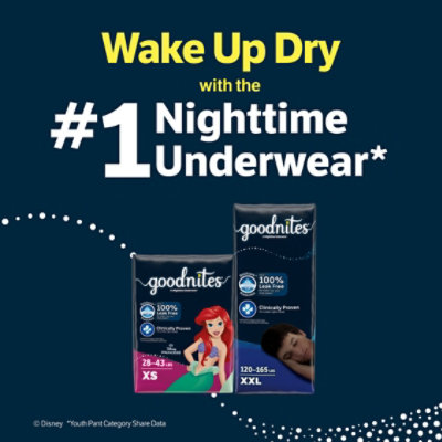 Goodnites Girls' Nighttime Bedwetting Underwear XL (95-140 lb) - 9 Count - Image 6
