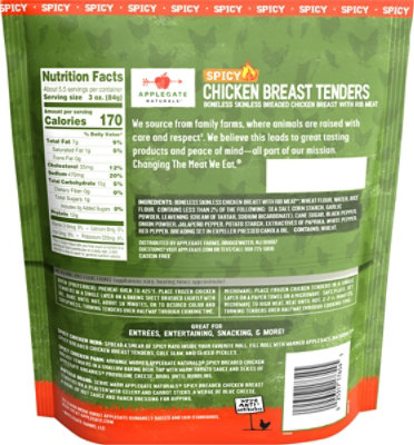 Applegate Natural Spicy Chicken Breast Tenders - 16 Oz - Image 5