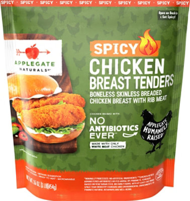 Applegate Natural Spicy Chicken Breast Tenders - 16 Oz - Image 1