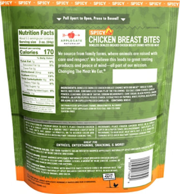 Applegate Natural Spicy Chicken Breast Bites - 16 Oz - Image 7