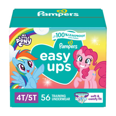 Pampers Easy Ups Girl Sz 4-5t Super Pack - 56 CT - Image 1