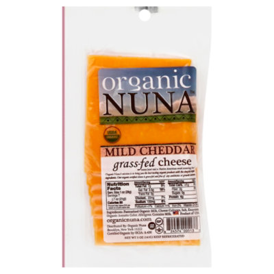 Organic Nuna Mild Sliced Cheddar - 5 Oz - Image 1