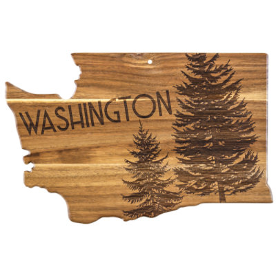 Totally Bamboo Rock & Branch WA State Cutting Board and Charcuterie Serving Tray - Ea. - Image 1