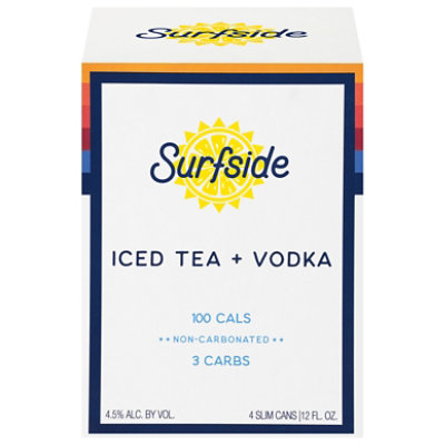 Surfside Vodka Iced Tea In Cans - 4-12 FZ - Image 1