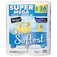 Signature Select Bath Tissue Our Softest Super Mega - 6 RL - Image 3
