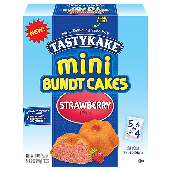 Tastykake 5mp Strawberry Bundt Cake - 5 CT