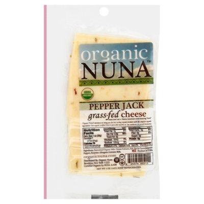 Organic Nuna Pepper Jack Cheese Sliced - 5 OZ - Image 1