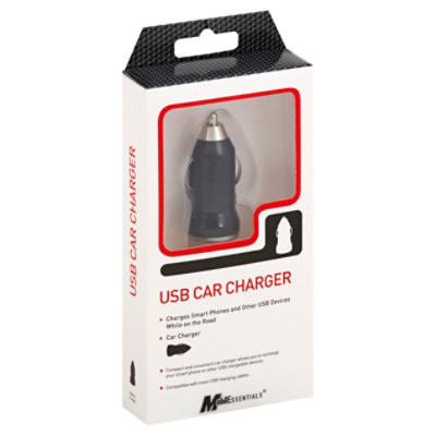 1 Port Usb Car Charger Black - EA - Image 1