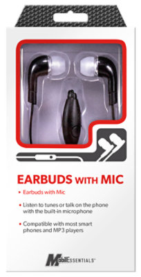 Stereo Headset Black With Microphone - EA - Image 1