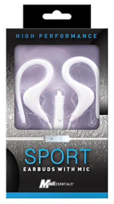 Sport Earbud With White Mic - EA - Image 1