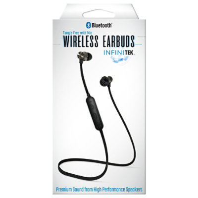 Wireless Earbuds - Bluetooth - Black - EA - Image 1