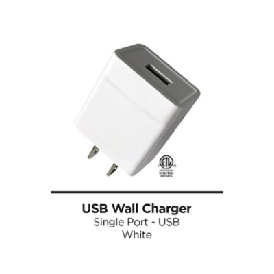 Ul-1 Usb Wall Charger White - Bulk - EA - Image 1