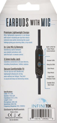 Earbuds With Mic Red Metalic Premium Sound High Performance Speakers - EA - Image 4