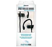 Premium Secure Fit Bluetooth Wireless Sport Earbud Black - EA