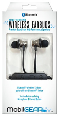 Wireless Earbuds Bluetooth - Black - EA - Image 1