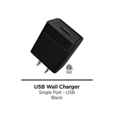Ul-1 Usb Wall Charger Blk - Pantone - EA - Image 1