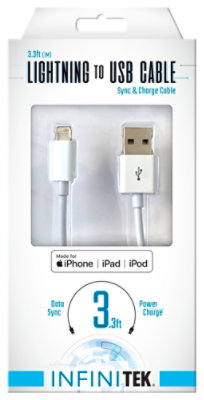 3.3ft Lightning To Usb Sync & Charge Cable EA albertsons